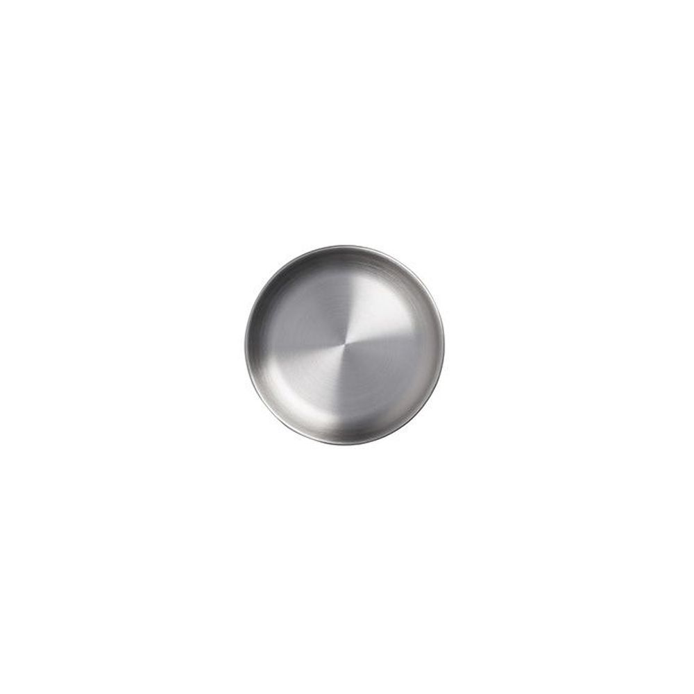 American Metalcraft Coupe Collection Silver Satin-finish Stainless Steel Round Plate, 4 Inch Dia. X 3/8 Inch Height -- 48 Per Case