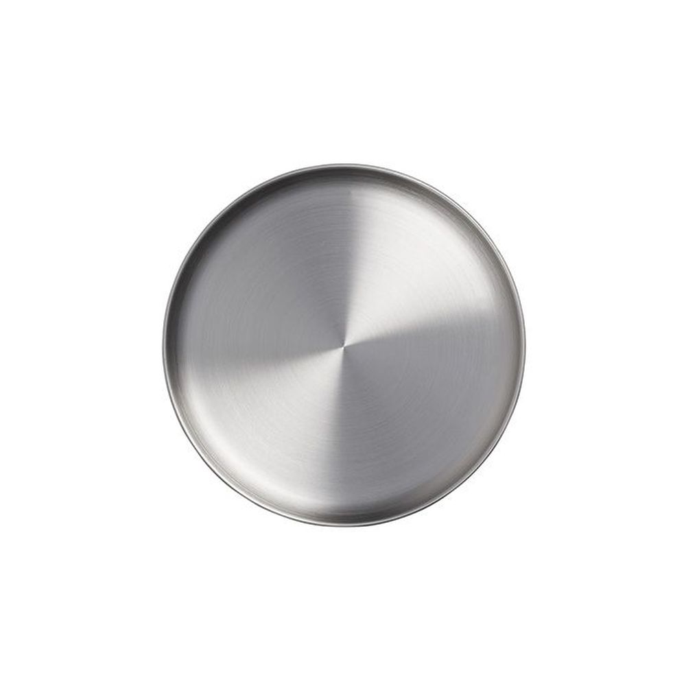 American Metalcraft Coupe Collection Silver Satin Finish Stainless Steel Round Plate, 8 Inch Dia. X 3/8 Inch Height -- 36 Per Case