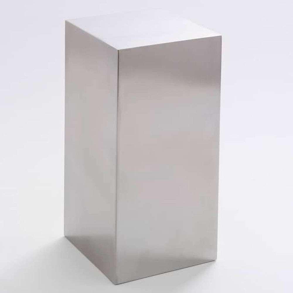 American Metalcraft Silver Stainless Steel Cube Riser, 8 X 4 X 4 Inch -- 15 Per Case