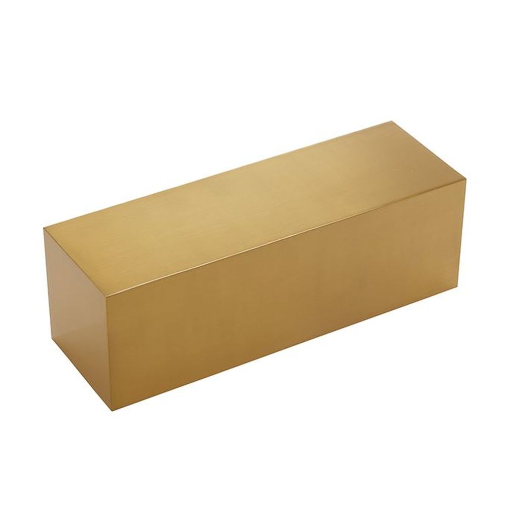 American Metalcraft Gold Stainless Steel Cube Riser, 12 X 4 X 4 Inch -- 12 Per Case
