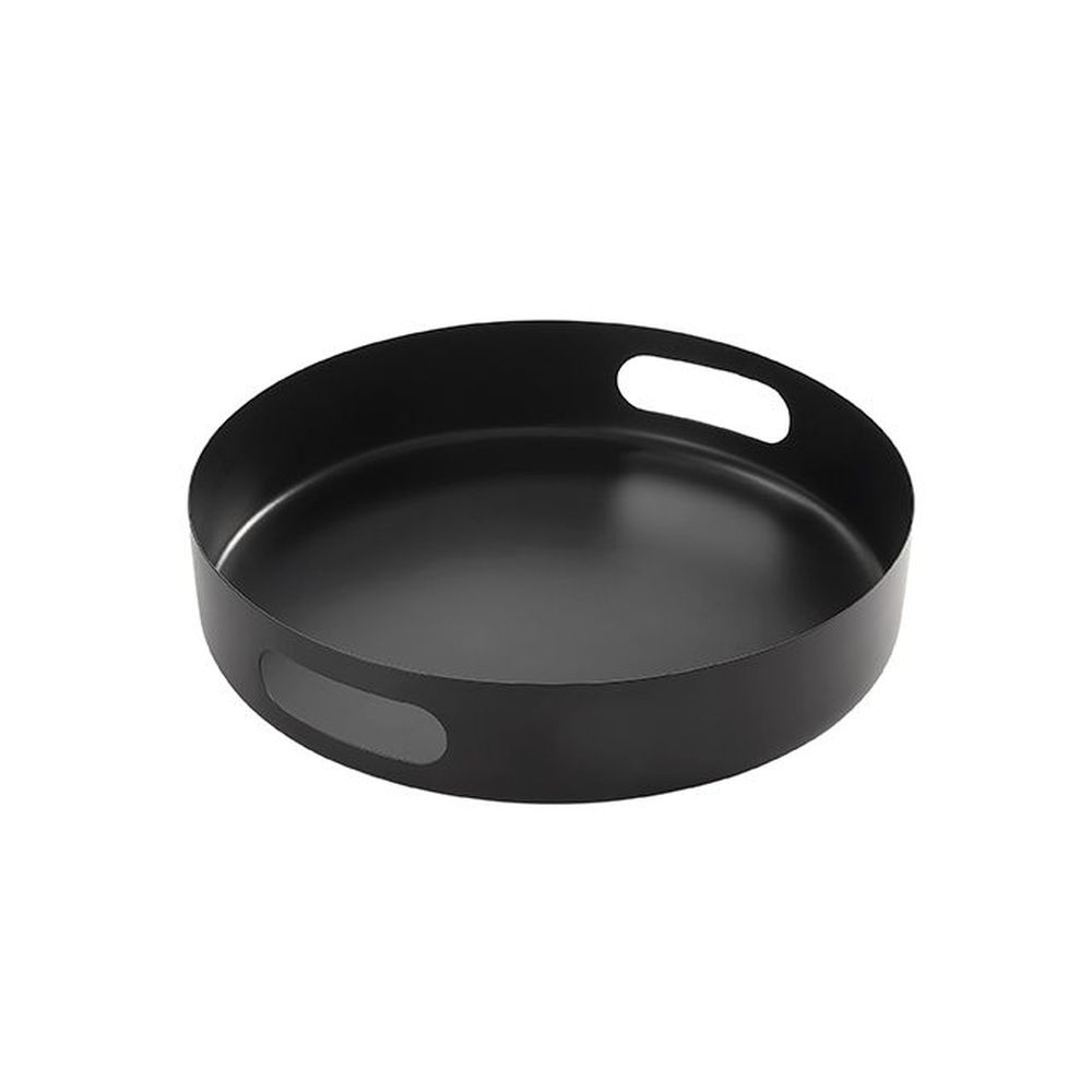 American Metalcraft Black Stainless Steel Round Serving Tray, 12-1/8 Inch Dia. X 2-1/4 Inch Height -- 6 Per Case