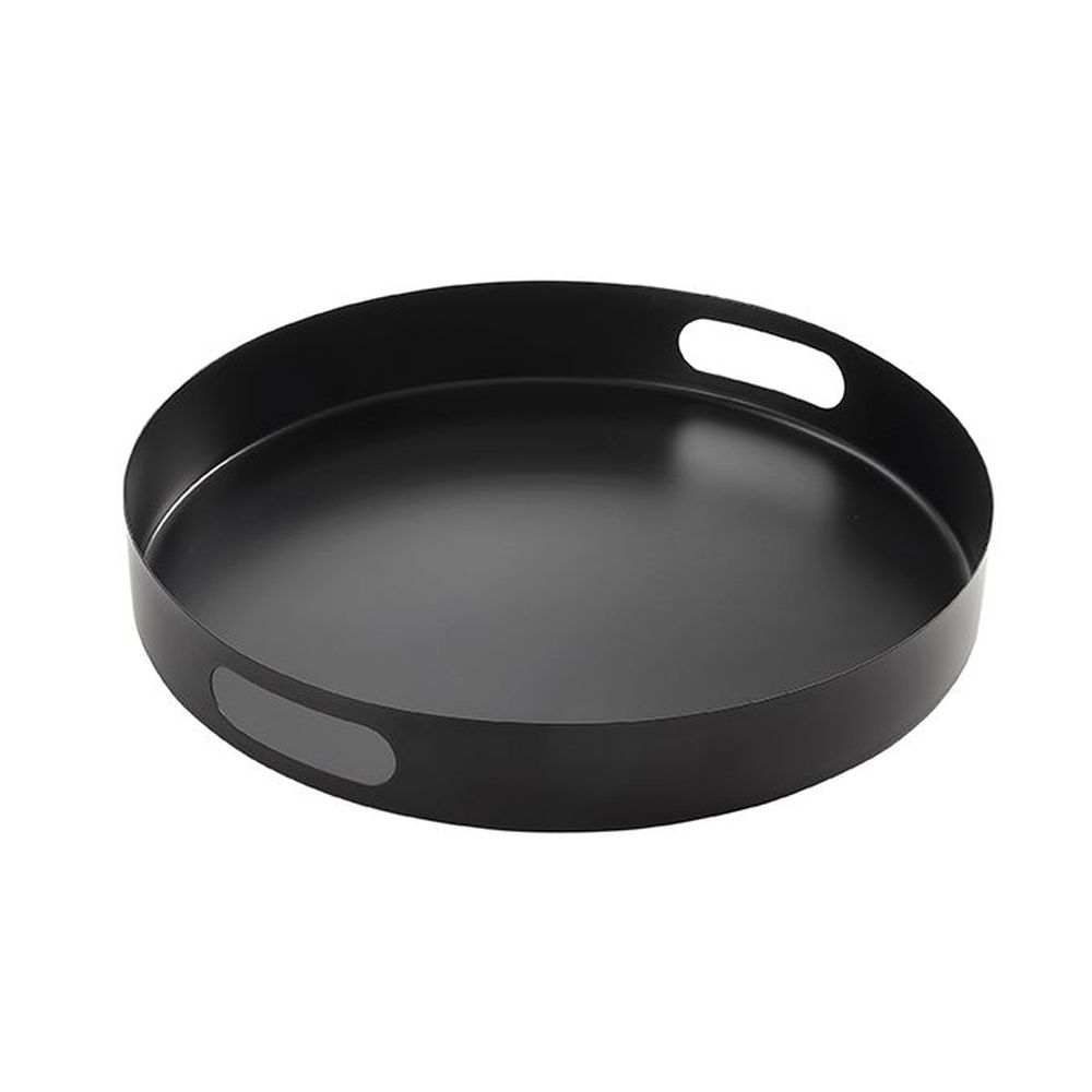 American Metalcraft Black Stainless Steel Round Serving Tray, 14-5/8 Inch Dia. X 2-1/4 Inch Height -- 6 Per Case