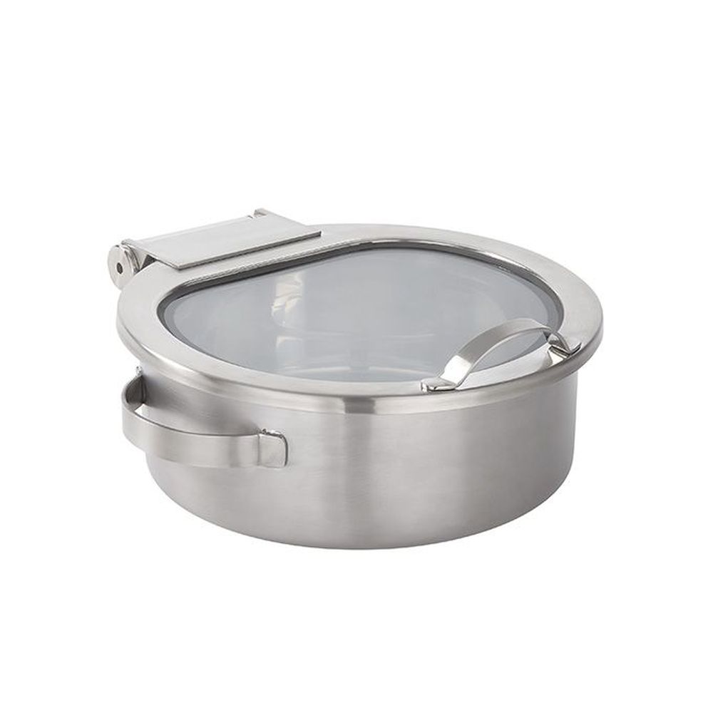 American Metalcraft Silver Stainless Steel Round Chafer, 5 Quart Capacity