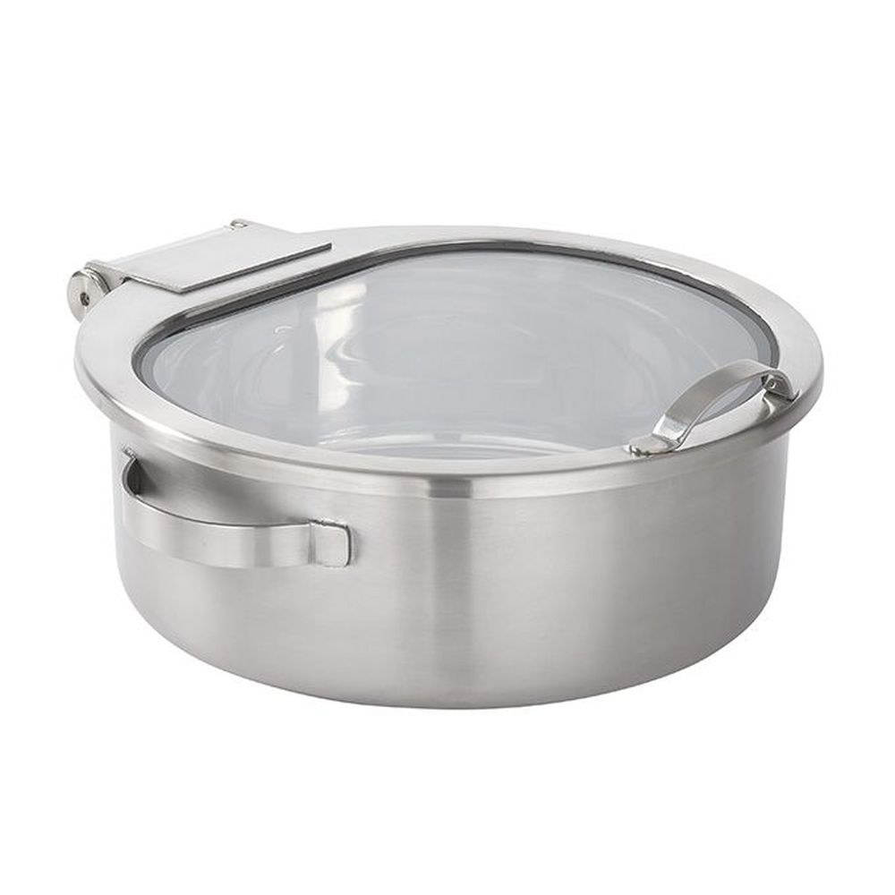 American Metalcraft Silver Stainless Steel Round Chafer, 9 Quart Capacity