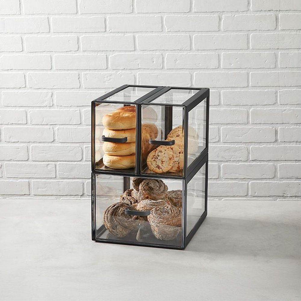 American Metalcraft Black Twilight Collection Modular Display Case With Half Size Drawer Replacement, 10-3/8 X 13-3/4 X 7-1/2 Inch -- 2 Per Case