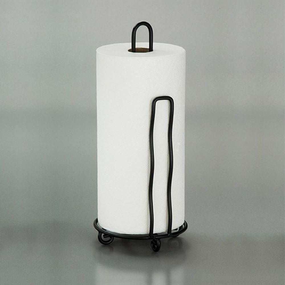 American Metalcraft Black Wrought Iron Paper Towel Holder, 6 Inch Dia. X 12 Inch Height -- 12 Per Case