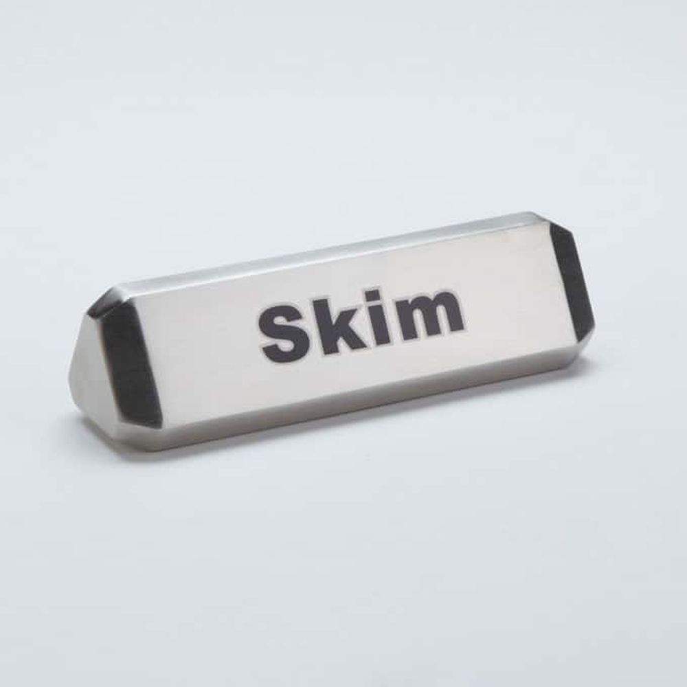 American Metalcraft Silver Stainless Steel Three Sided Milk/cream/skim Sign, 4-3/4 X 1-1/2 X 1-3/8 Inch -- 144 Per Case