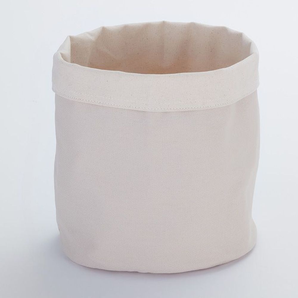 American Metalcraft Cream/gray Canvas Bag, 9 Inch Dia. X 10-3/8 Inch Height -- 50 Per Case