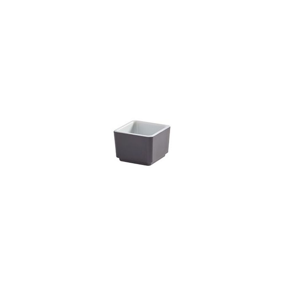 American Metalcraft Unity Collection Graphite Melamine Square Sauce Cup, 2 Ounce Capacity -- 48 Per Case