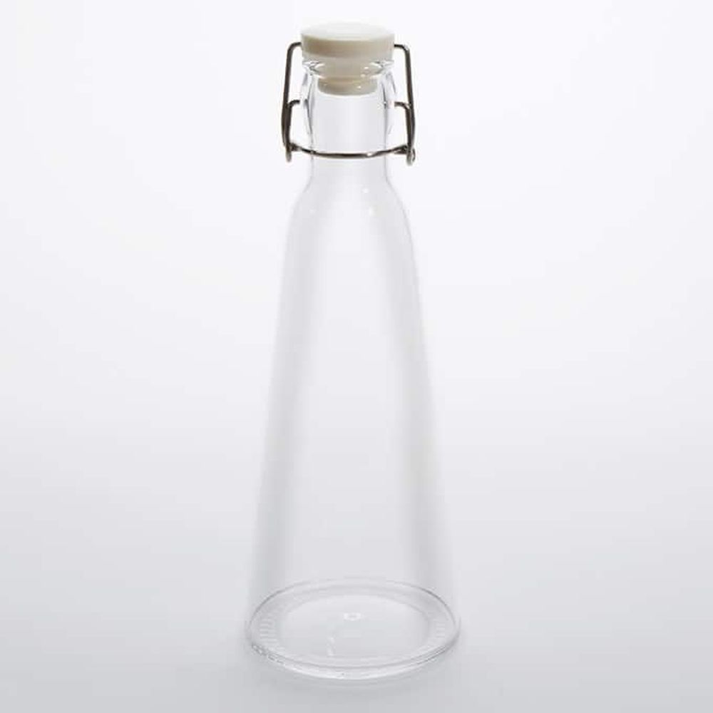 American Metalcraft Clear Plastic Water Bottle With Gasket, 34 Ounce Capacity -- 12 Per Case