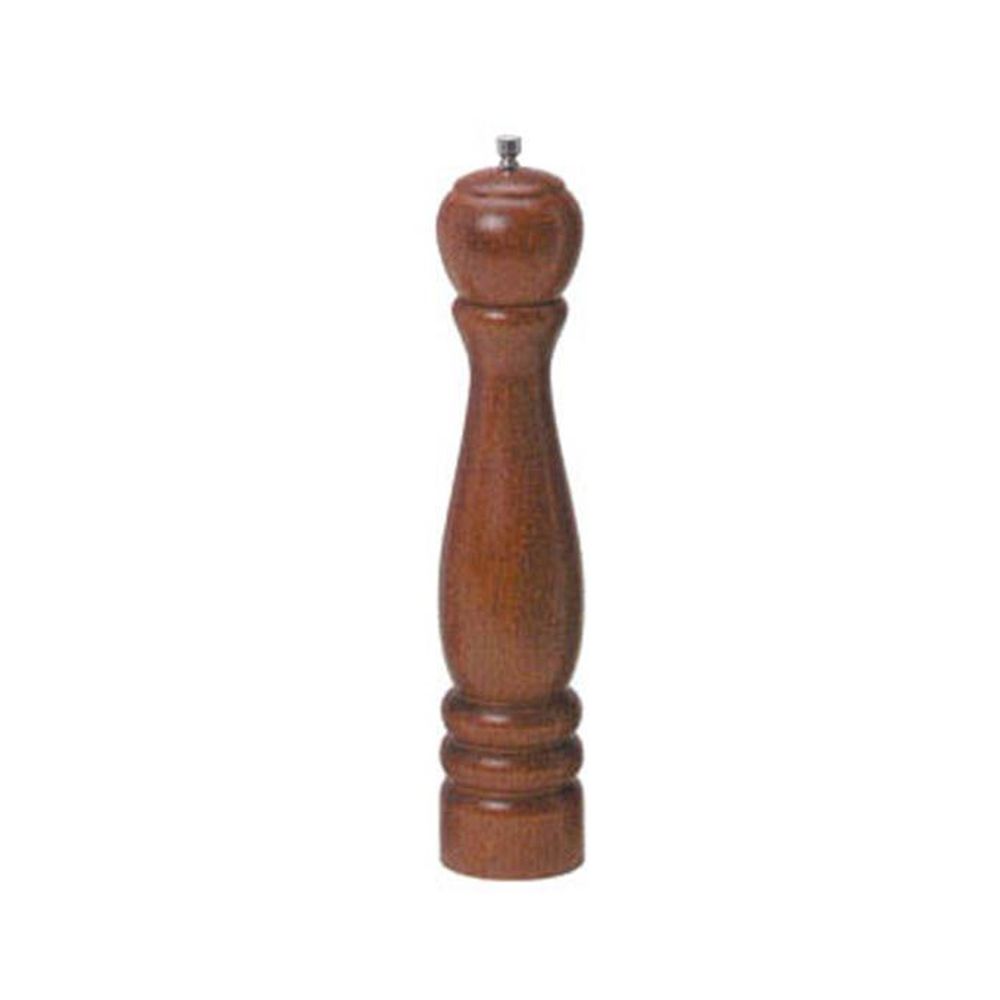 American Metalcraft Brown Mahogany Wood Pepper Mill, 12 Inch Height -- 24 Per Case