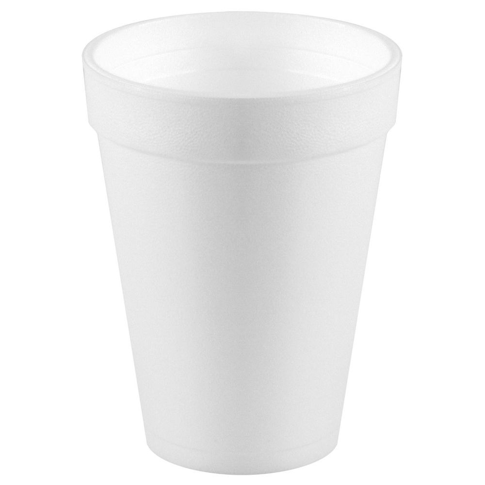 Convermex White Polystyrene Foam Cup, 14 Ounce Capacity -- 500 Per Case