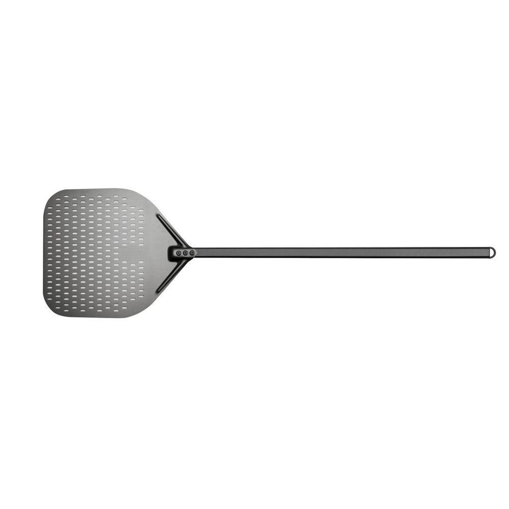 Browne Black Premium Hard Anodized Aluminum Perforated Peel With 14 X 12 Inch Blade, 59 Inch Overall Length