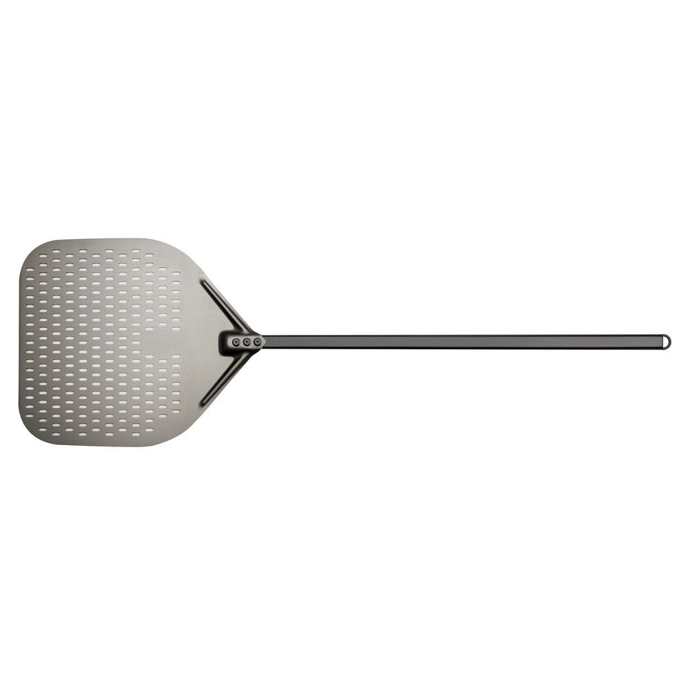 Browne Black Premium Hard Anodized Aluminum Perforated Peel With 18 X 16 Inch Blade, 59 Inch Overall Length