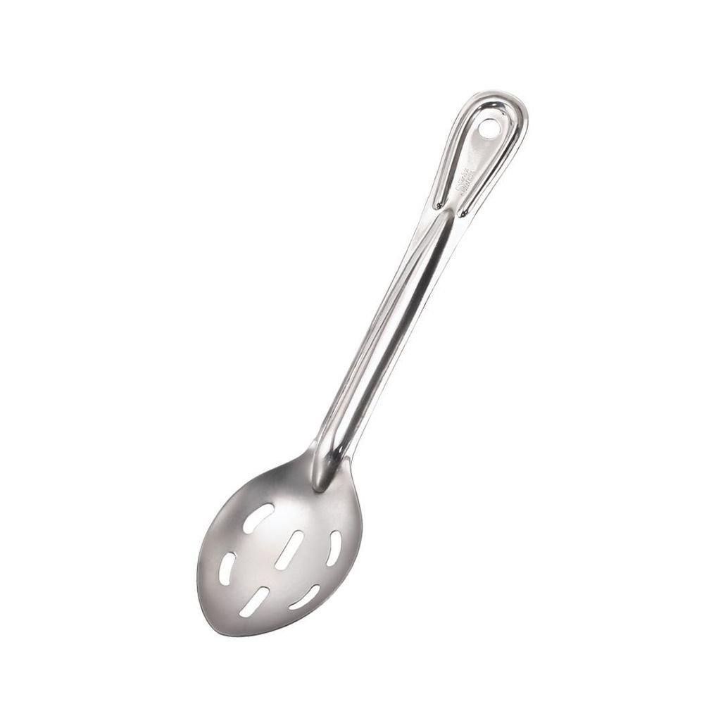 Browne Conventional Stainless Steel Mirror Finish 1.5 Mm Thickness Slotted Serving Spoon, 13 Inch