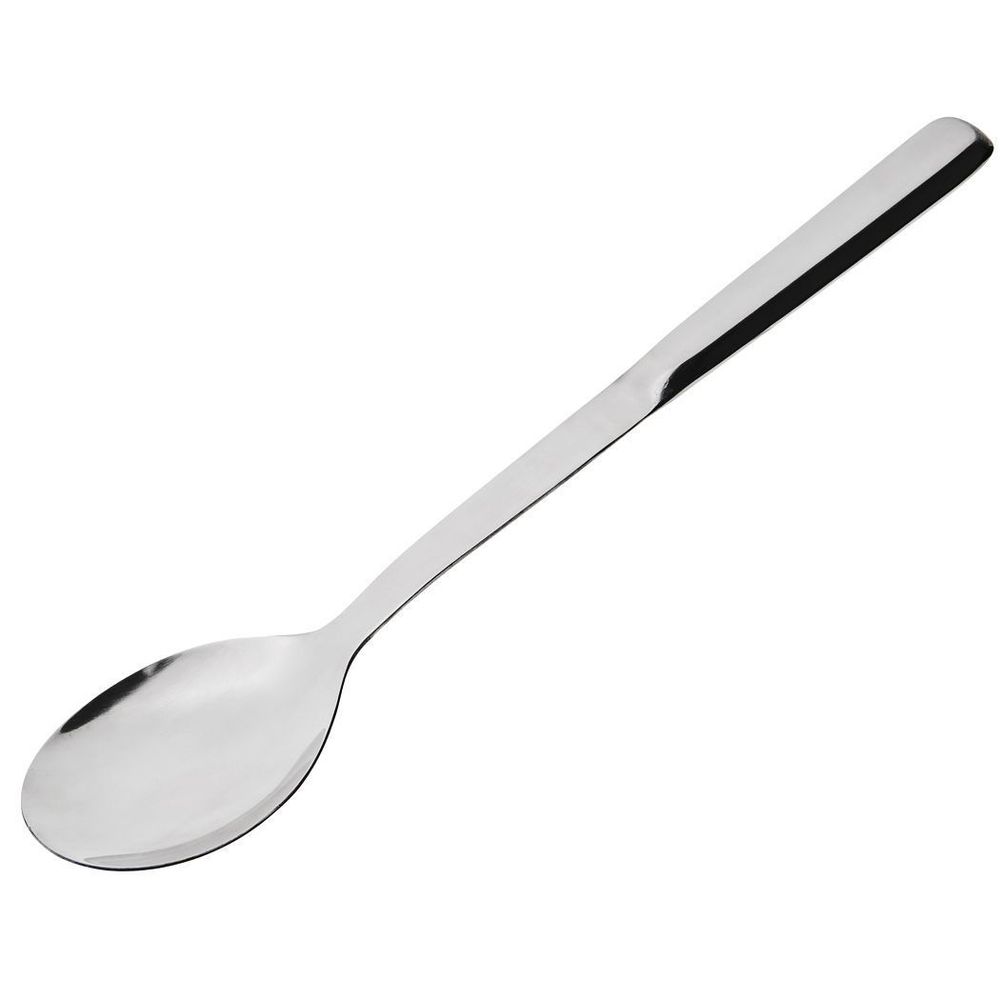 Browne Elite Stainless Steel Mirror Finish Solid Serving Spoon, 11.8 Inch