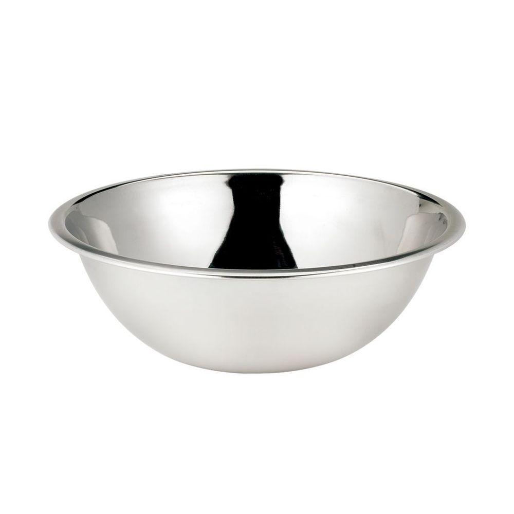 Browne Stainless Steel Mirror Finish Mixing Bowl, 13 Quart Capacity