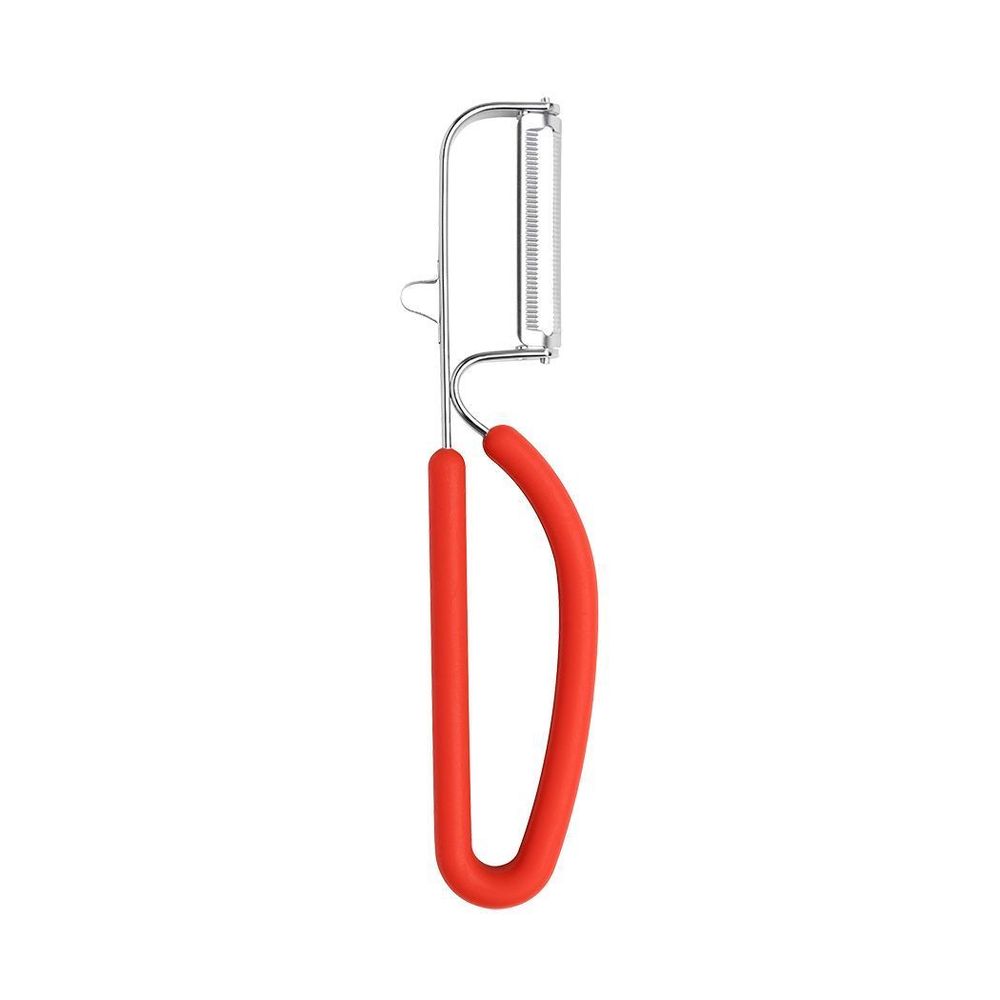 Browne Red Serrated Blade Straight Peeler, 6.5 X 1.2 X 0.4 Inch