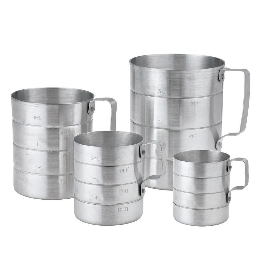 Browne Aluminum Dry Measure, 1 Quart Capacity