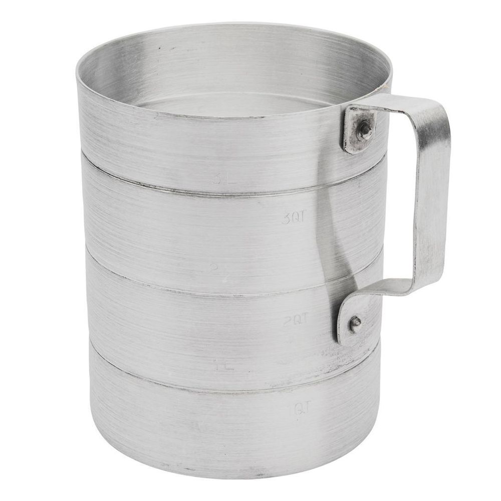 Browne Aluminum Dry Measure, 4 Quart Capacity