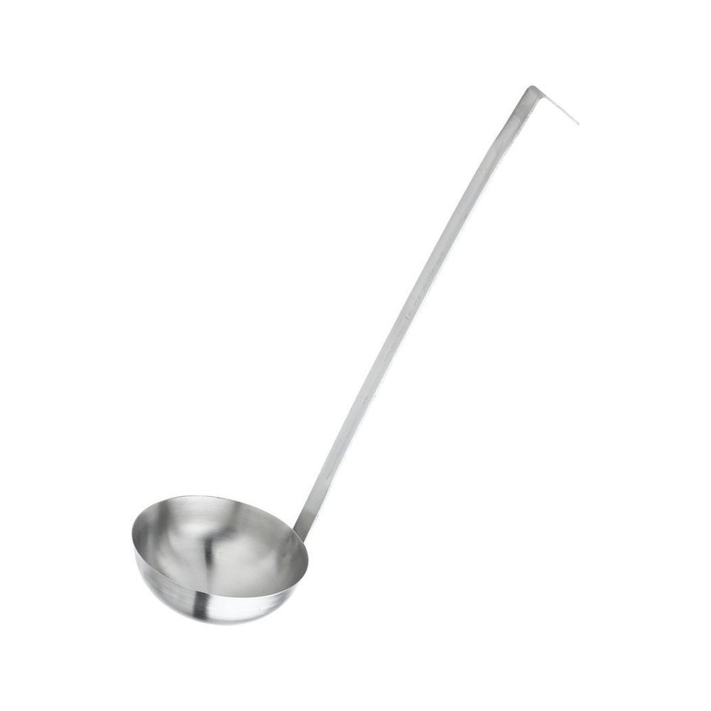 Optima Stainless Steel Mirror Finish One-Piece Ladle 4 Ounce Capacity