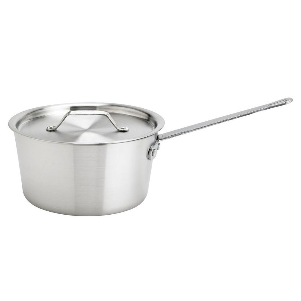 Browne Thermalloy Aluminum Standard Weight Tapered Sauce Pan, 7 Quart Capacity