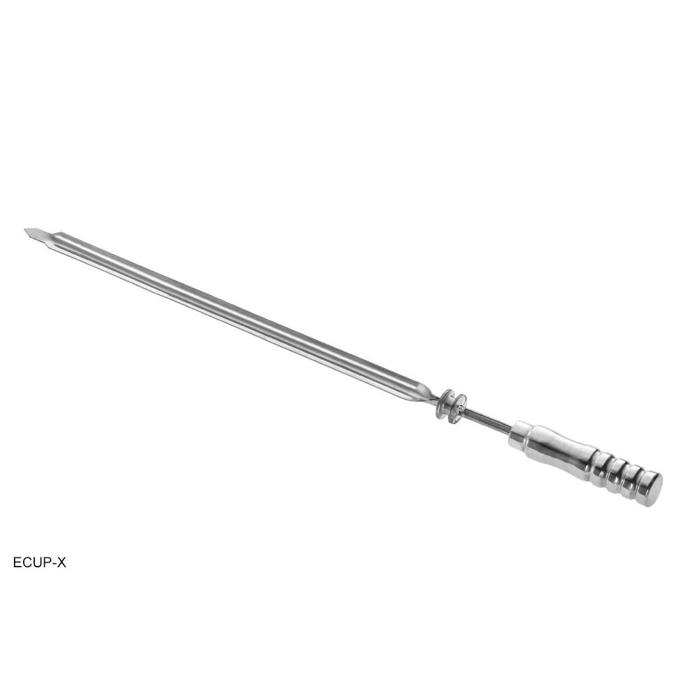Tomasi Stainless Steel Wide Skewer With Aluminum Coated Wooden Thermal Handle, 29 X 5/8 Inch -- 6 Per Case