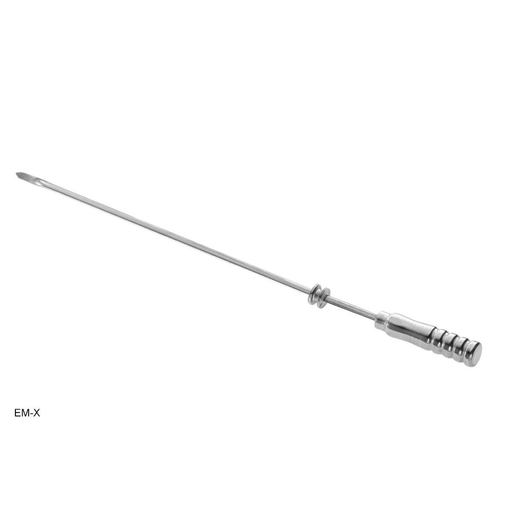 Tomasi Stainless Steel Thin Skewer With Aluminum Coated Wooden Thermal Handle, 29 X 5/8 Inch -- 6 Per Case