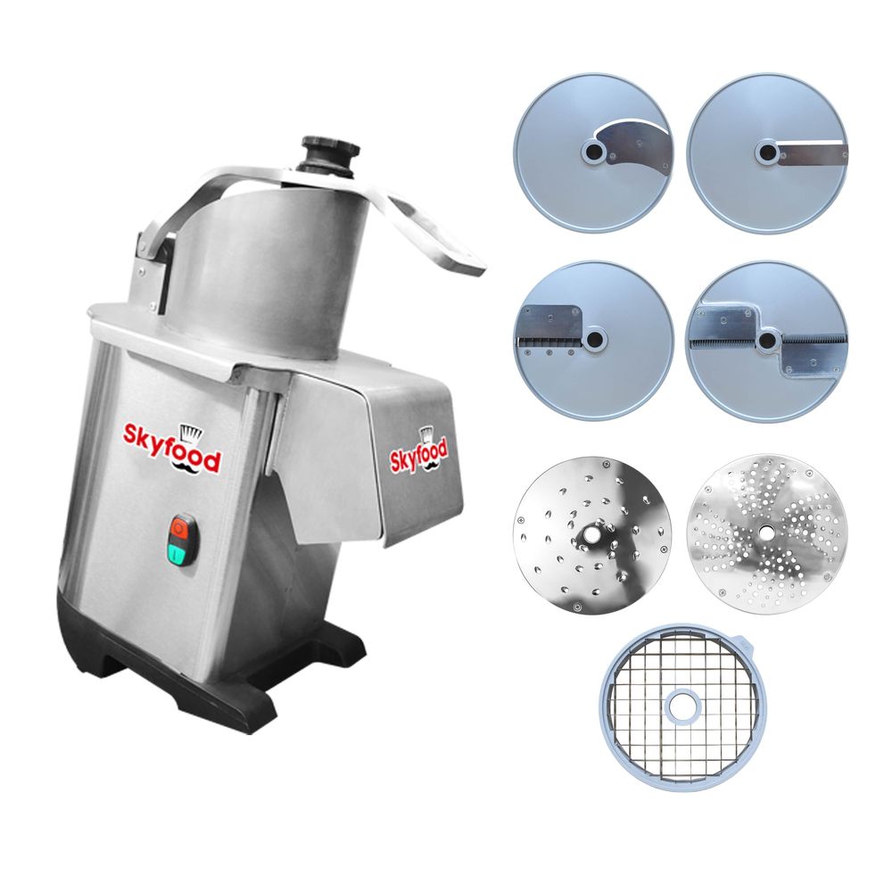 Skyfood Equipment 1/2 Hp Food Processor With 7 Discs, 12.80 X 20.47 X 23.23 Inch
