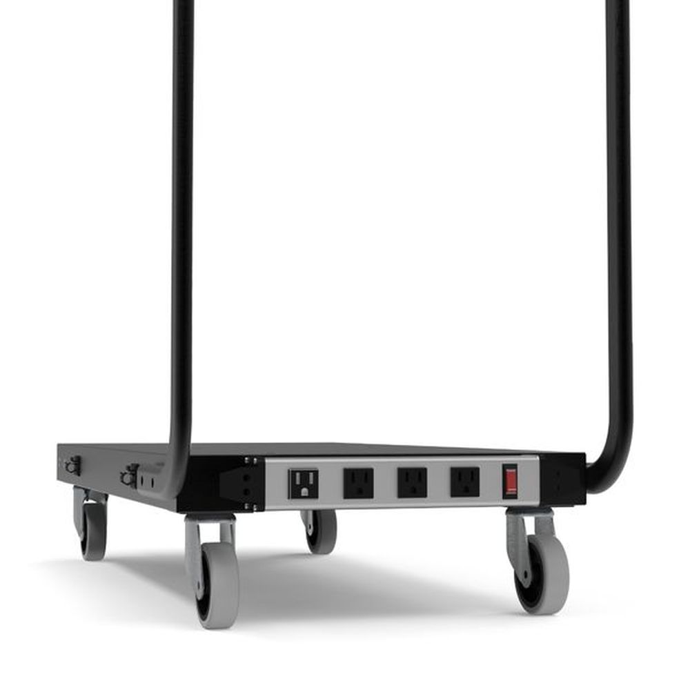 Luxor Black 30-device Modular Charging Cart, 21.25 X 15.5 X 56.25 Inch