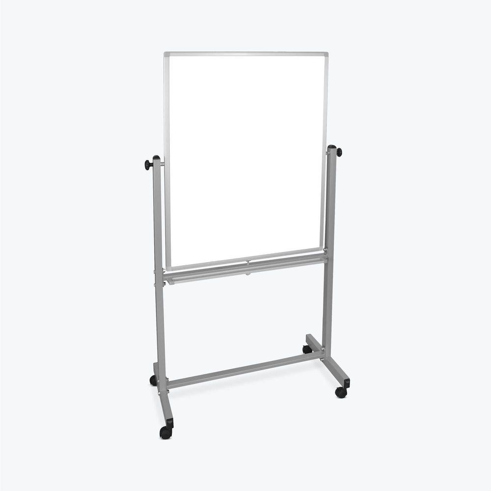 Luxor White Double-sided Dry Erase Magnetic Mobile Board, 36 X 21 X 68 Inch