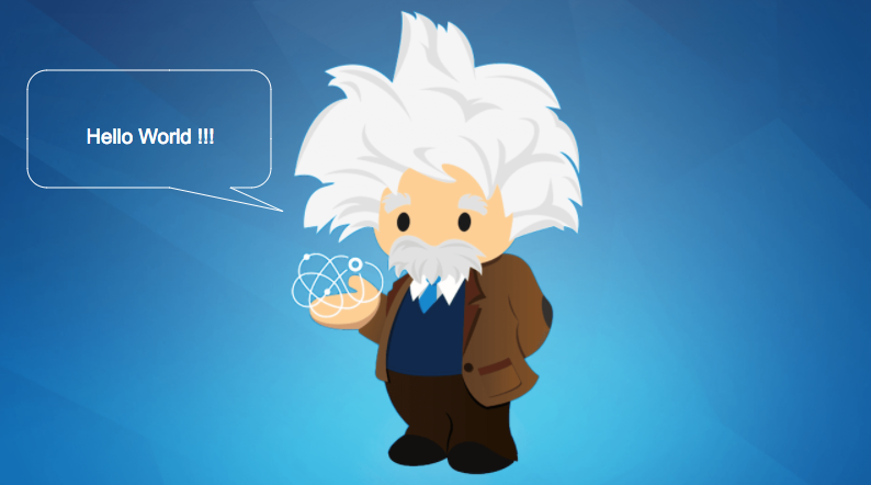 Hello World Code for Salesforce Einstein