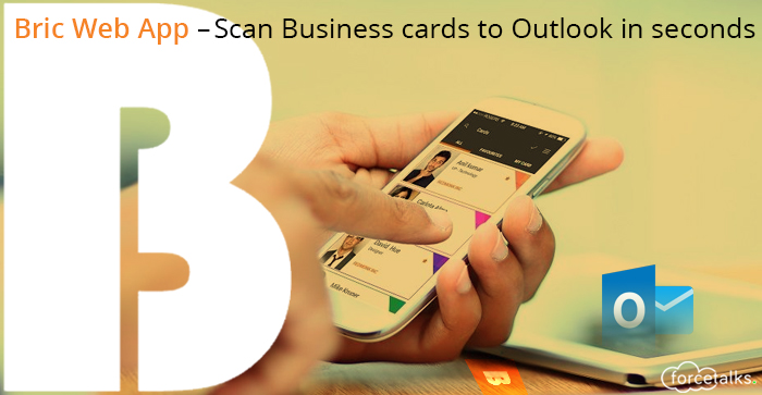 Scan Business cards to Outlook in seconds