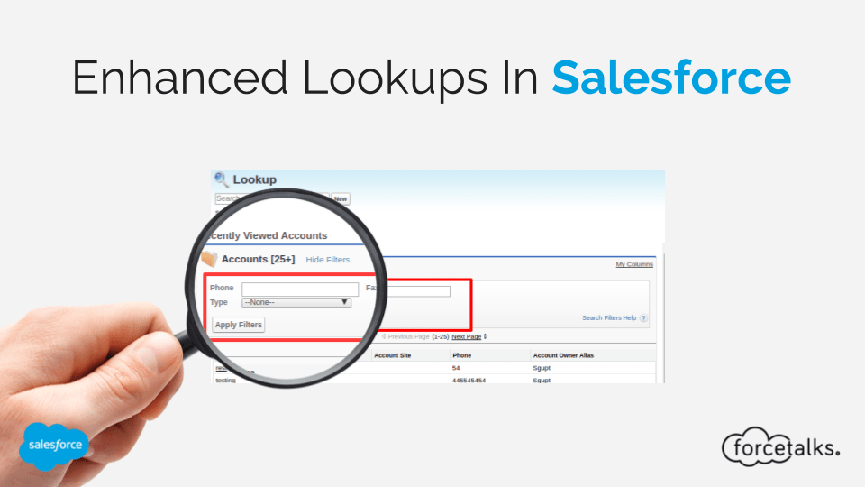 Enhanced Lookups In Salesforce