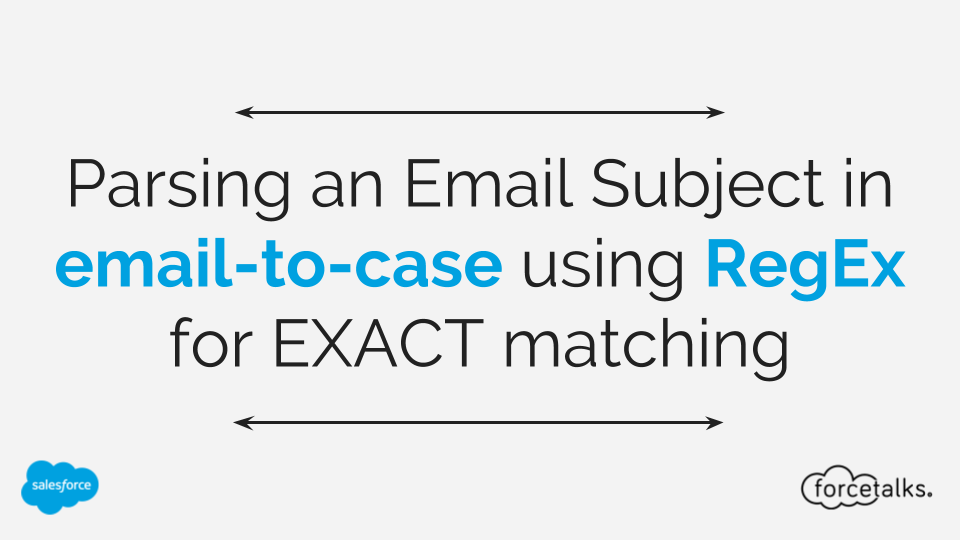 Parsing an Email Subject in email-to-case using RegEx for EXACT matching