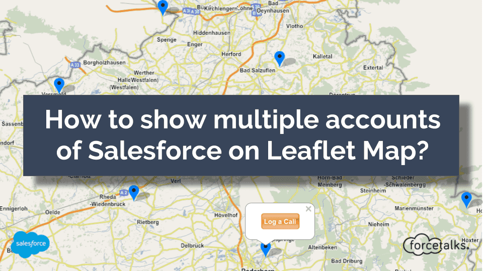 How to show multiple accounts of Salesforce on Leaflet Map?