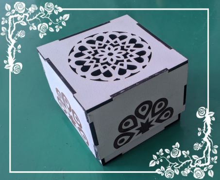جعبه هدیه سفید مدل کشویی