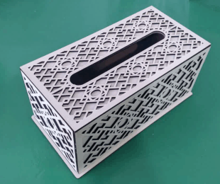 جعبه دستمال کاغذی سفید(مدل منتظم)