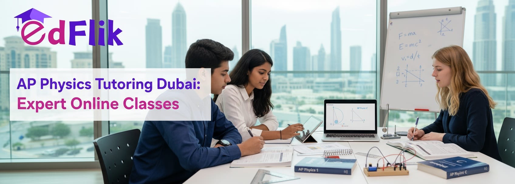 AP Physics Tutoring Dubai: Ace AP Physics 1, 2, C Mechanics & E&M