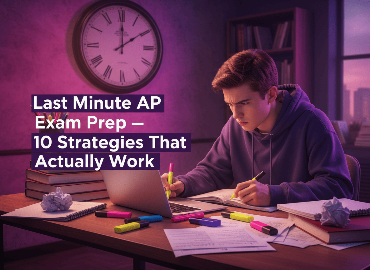 Last Minute AP Exam Prep: 10 Strategies That Actually Work