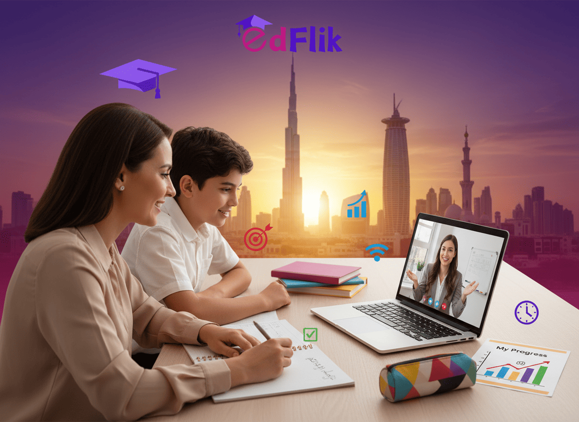 أفضل دروس خصوصية أونلاين في الإمارات (دليل 2026) — لماذا EdFlik هو الخيار الأفضل؟