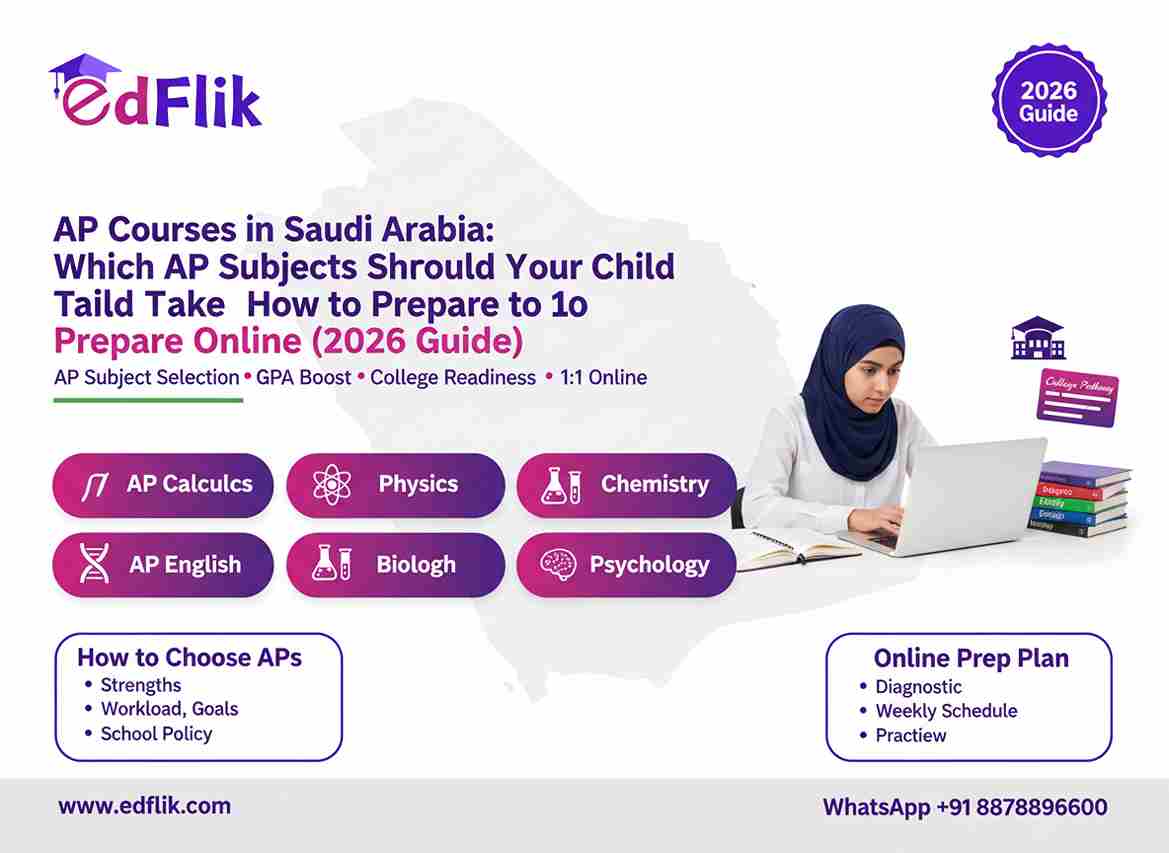 AP Courses in Saudi Arabia: Which AP Subjects Should Your Child Take and How to Prepare Online (2026 Guide)