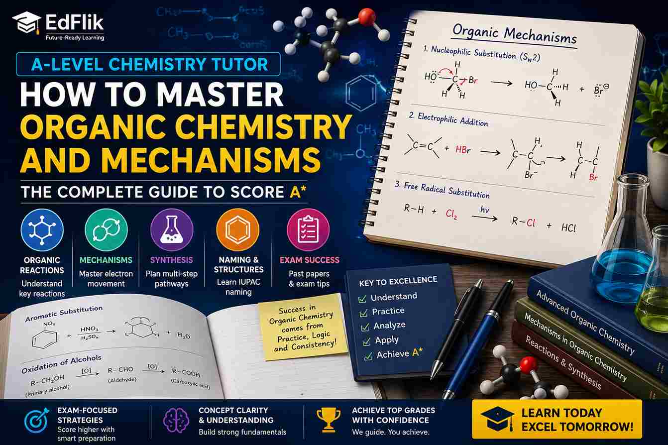 A-Level Chemistry Tutor: How to Master Organic Chemistry and Mechanisms (2026 Guide)
