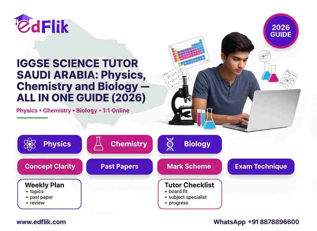 IGCSE Science Tutor Saudi Arabia: Physics, Chemistry and Biology — All in One Guide (2026)
