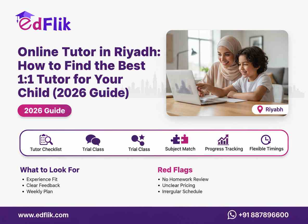 Online Tutor in Riyadh: How to Find the Best 1:1 Tutor for Your Child (2026 Guide)