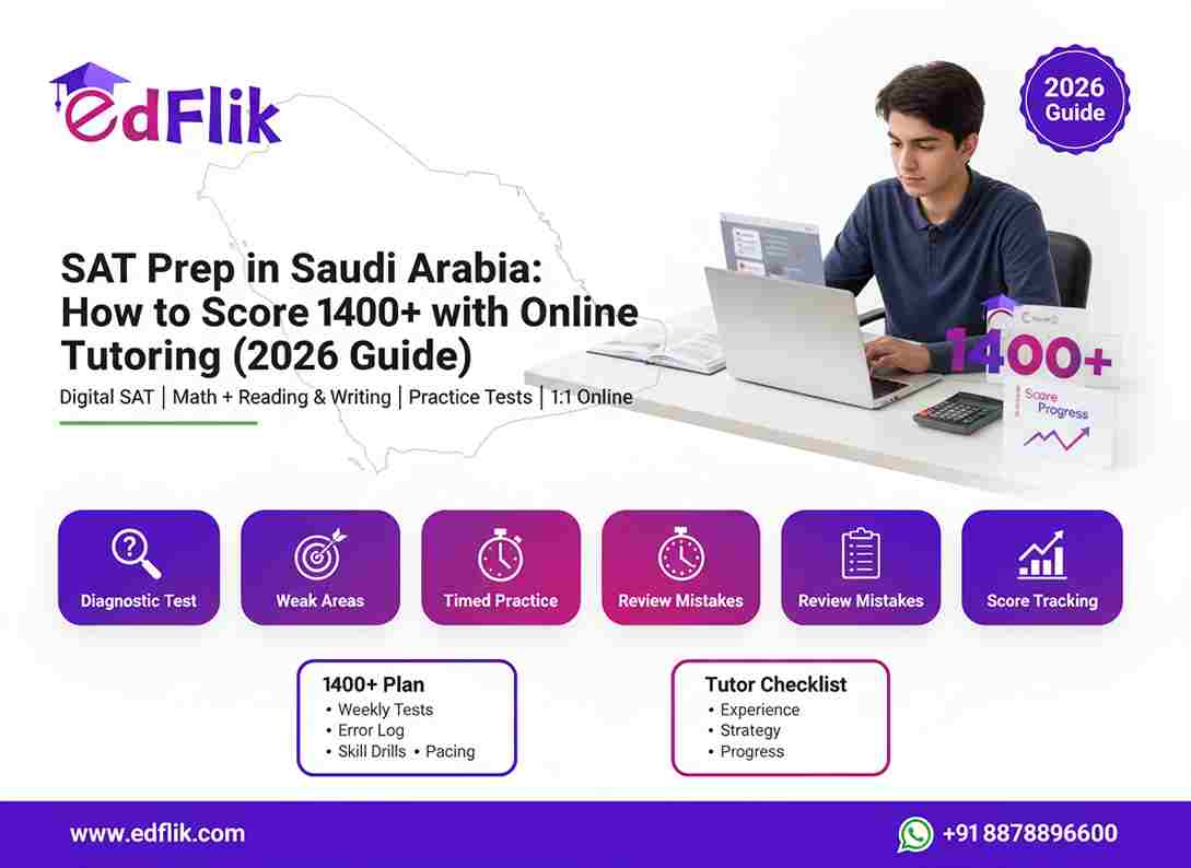 SAT Prep in Saudi Arabia: How to Score 1400+ with Online Tutoring (2026 Guide)