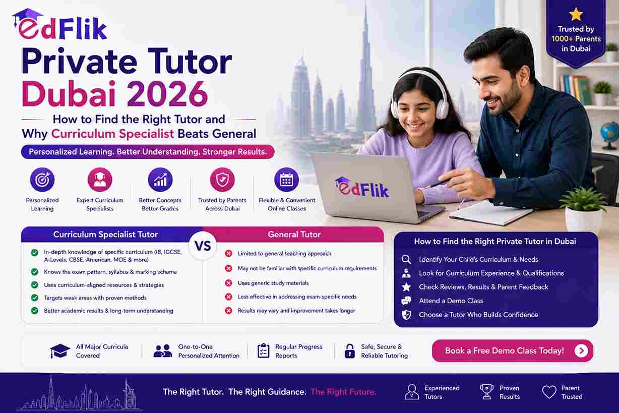 Private Tutor Dubai 2026 — How to Find the Right Tutor and Why Curriculum Specialist Beats General