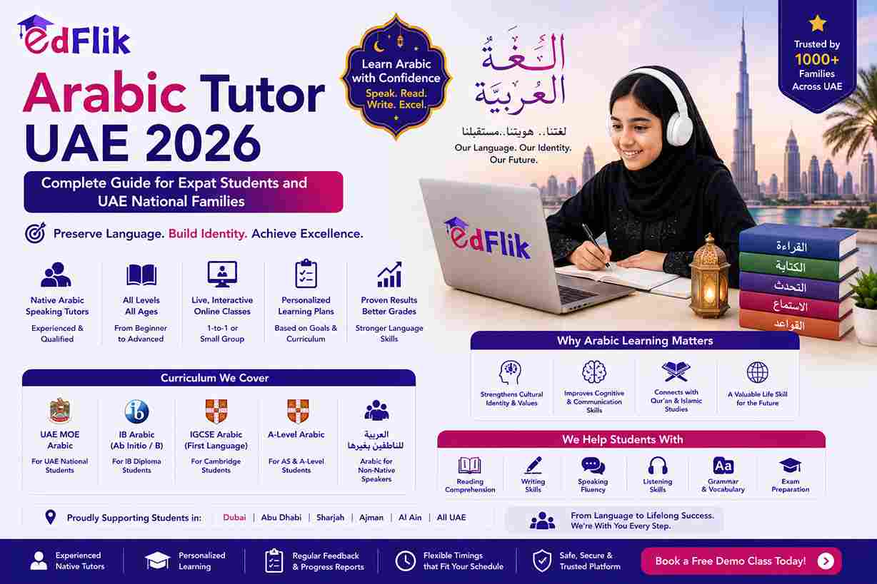 Arabic Tutor UAE 2026 — Complete Guide for Expat Students and UAE National Families