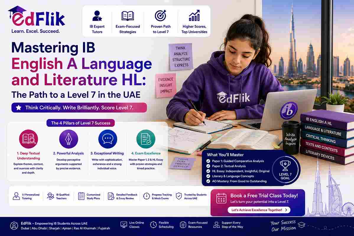 Mastering IB English A Language and Literature HL: The Path to a Level 7 in the UAE