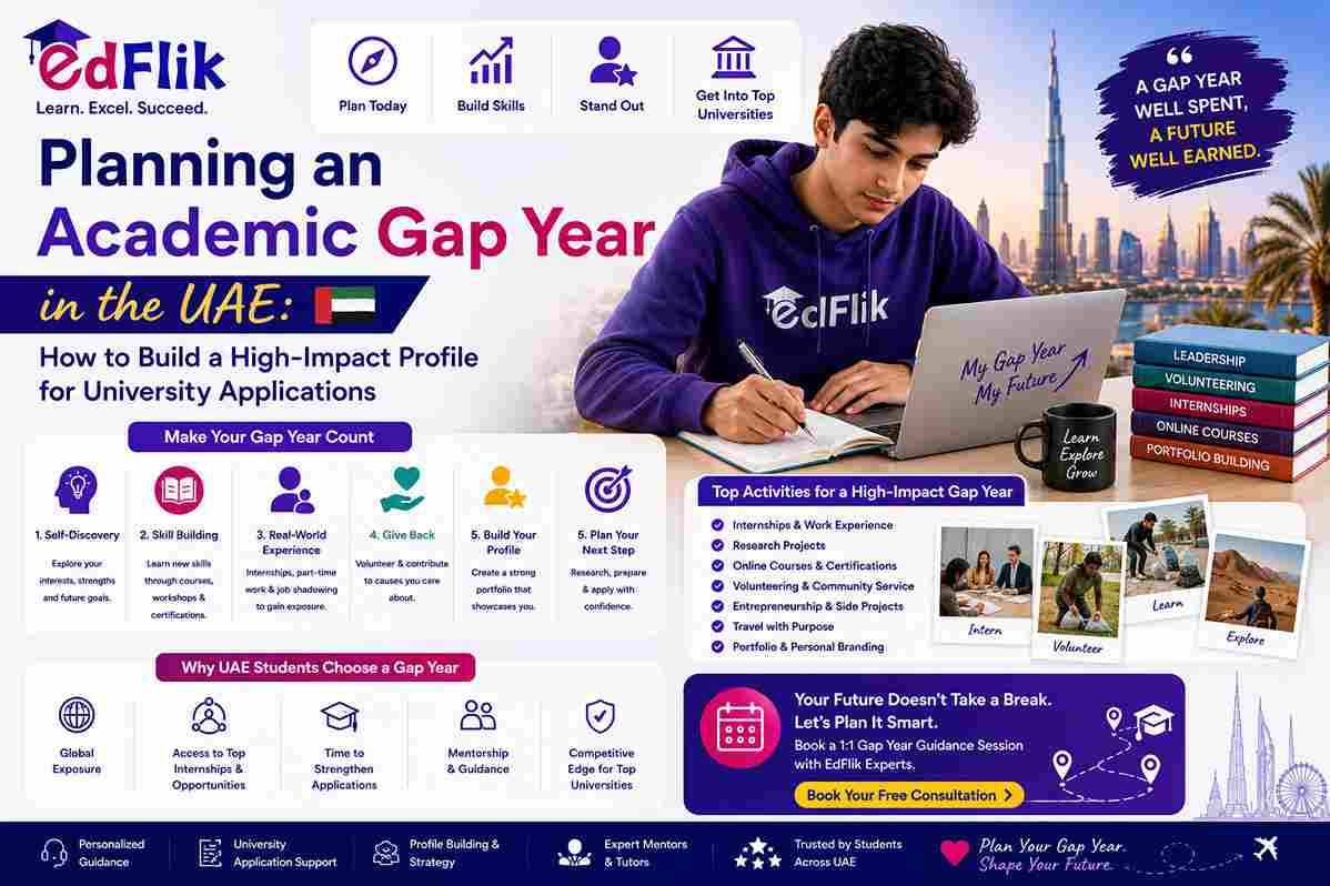 Planning an Academic Gap Year in the UAE: How to Build a High-Impact Profile for University Applications